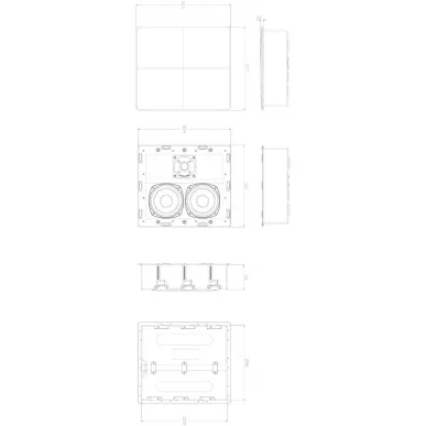 Встраиваемая акустика в стену M&K Sound IW150A в корпусе